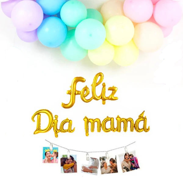 FELIZ DIA MAMÁ COLORES PASTEL