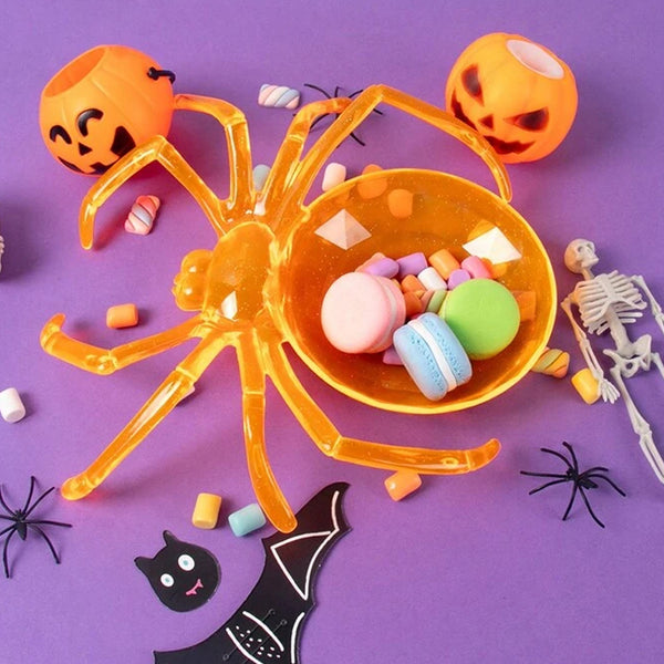 BANDEJA PARA DULCES  HALLOWEEN ARAÑA