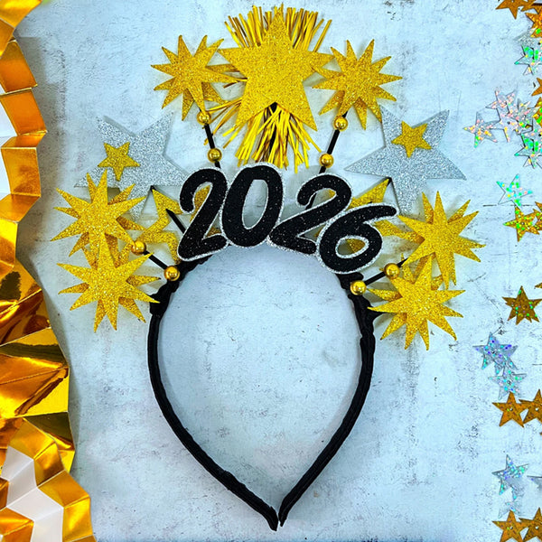 DIADEMA AÑO NUEVO 2026 ESTRELLAS