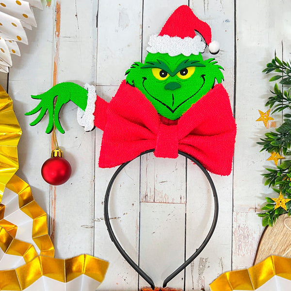 DIADEMA NAVIDEÑA GRINCH