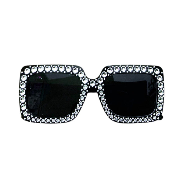 GAFAS CON BRILLANTES AÑOS 50 HORA LOCA