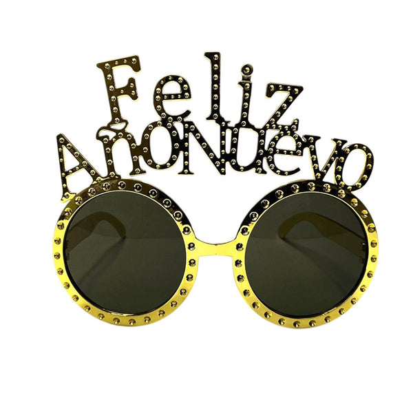 GAFAS DORADAS FELIZ AÑO NUEVO