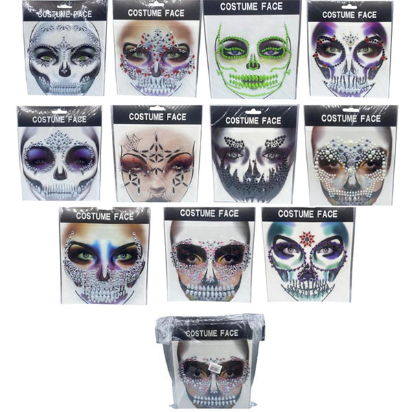 GEMAS PARA LA CARA  COMPLETA HALLOWEEN