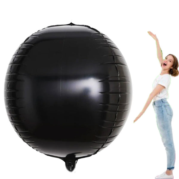 GLOBO METALIZADO ORBIT NEGRO GIGANTE 50 PULGADAS