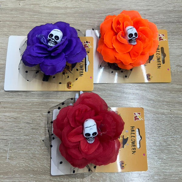 HEBILLA PARA CABELLO CALABERA CATRINA HALLOWEEN
