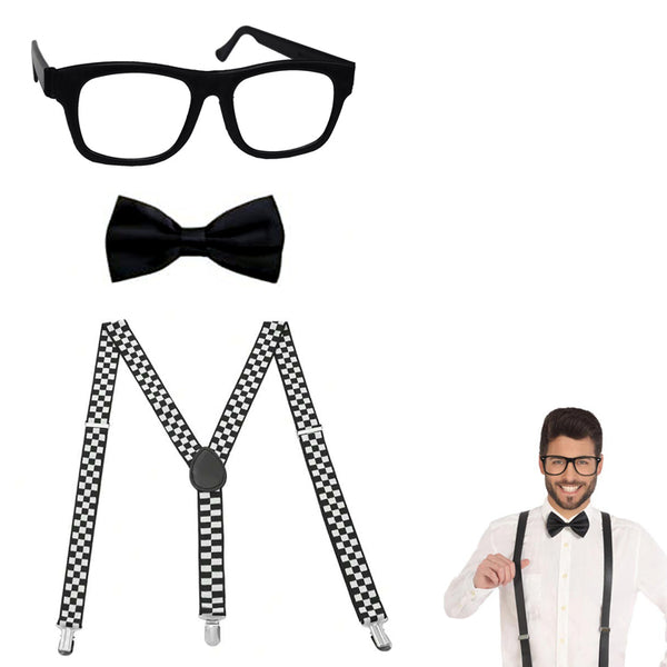 kit de nerd hipster para halloween