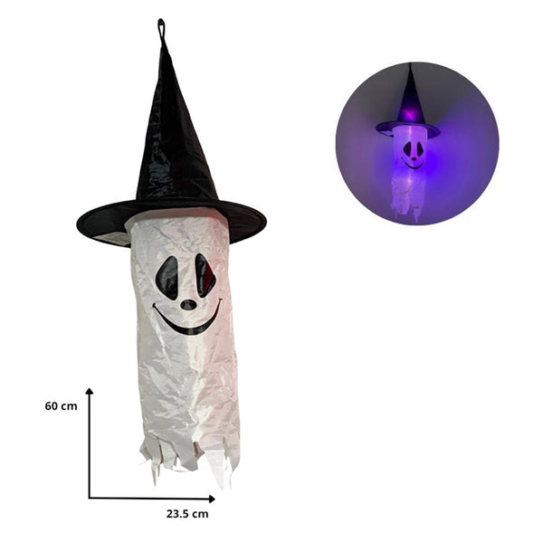 MOVIL FANTASMA SOMBRERO LUZ HALLOWEEN