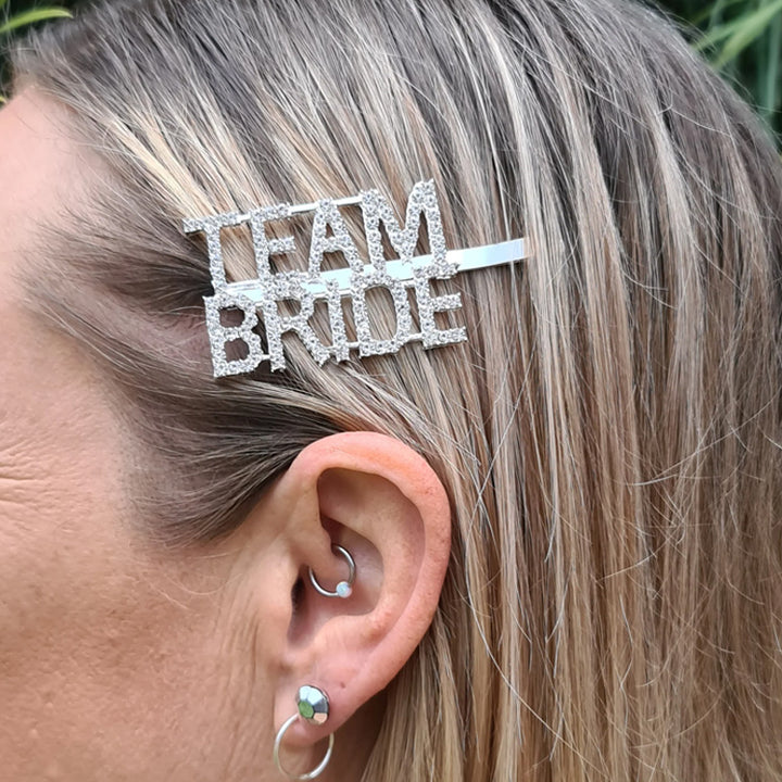 pinza hebilla de pelo team bride