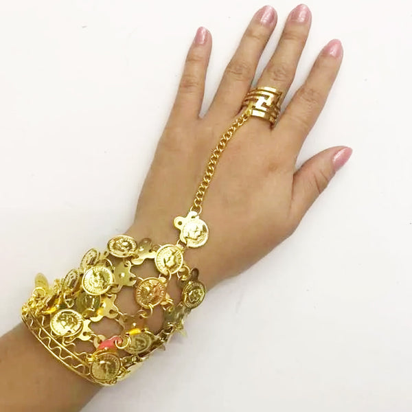 PULSERA ARABE CON ANILLO HALLOWEEN