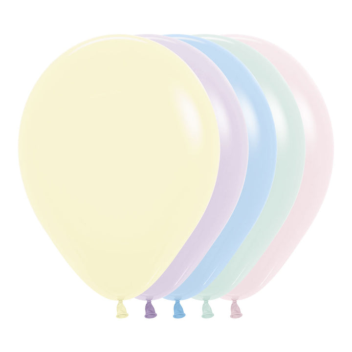 globos surtidos colores pastel 