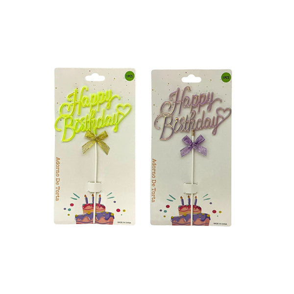 TOPPER PARA TORTA HAPPY BIRTHDAY