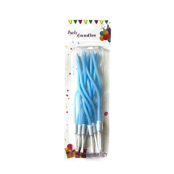 VELA ESPIRAL AZUL PASTEL X12