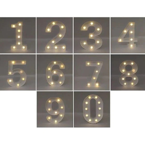 numeros luminosos