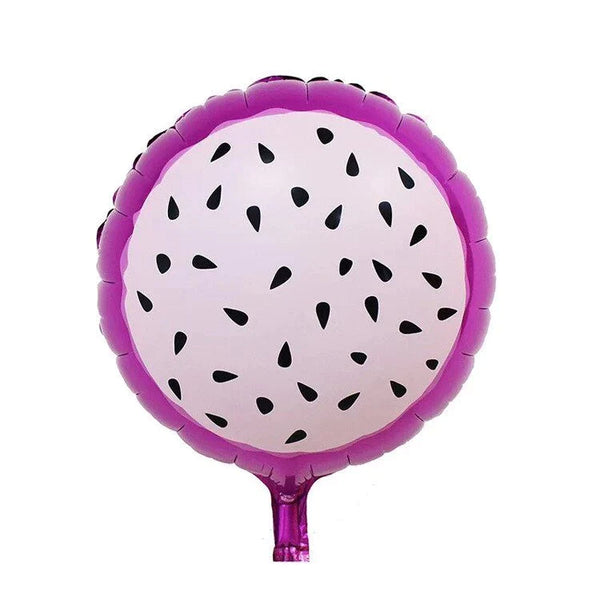 globo metalizado en forma de fruta pitaya